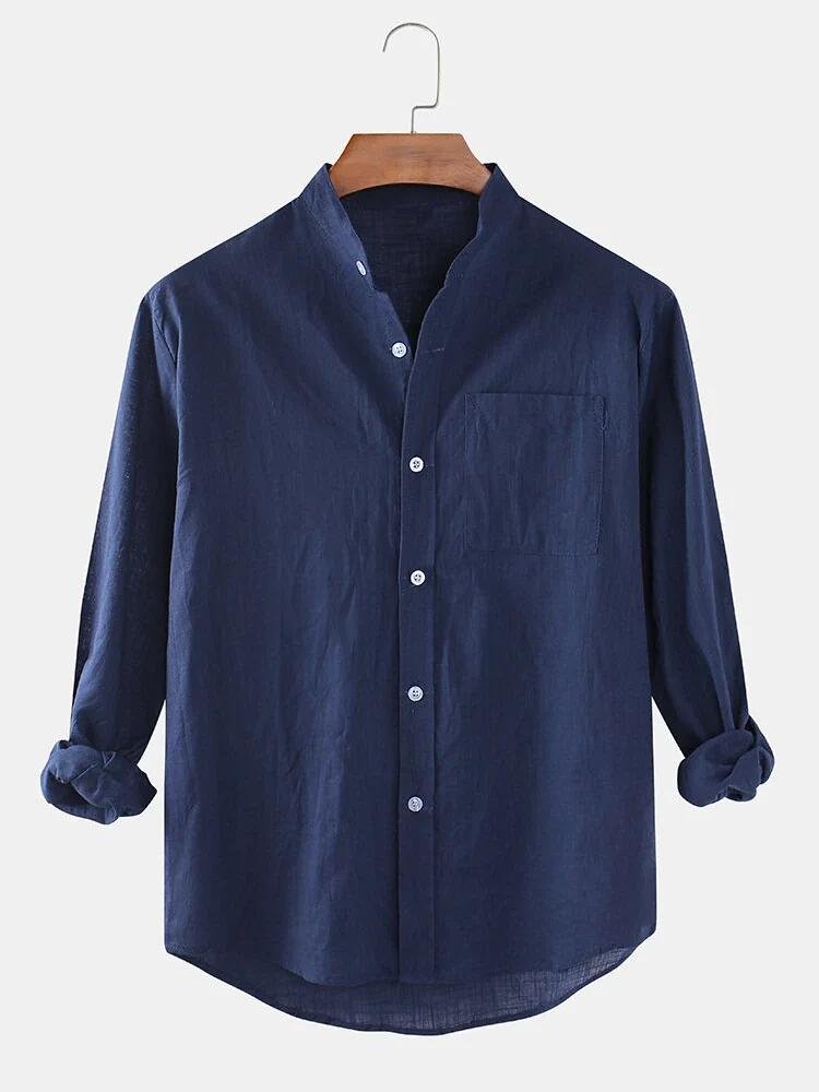 HUNK&HEROS Men’s Premium Olive Green Cotton Shirt - Image 2