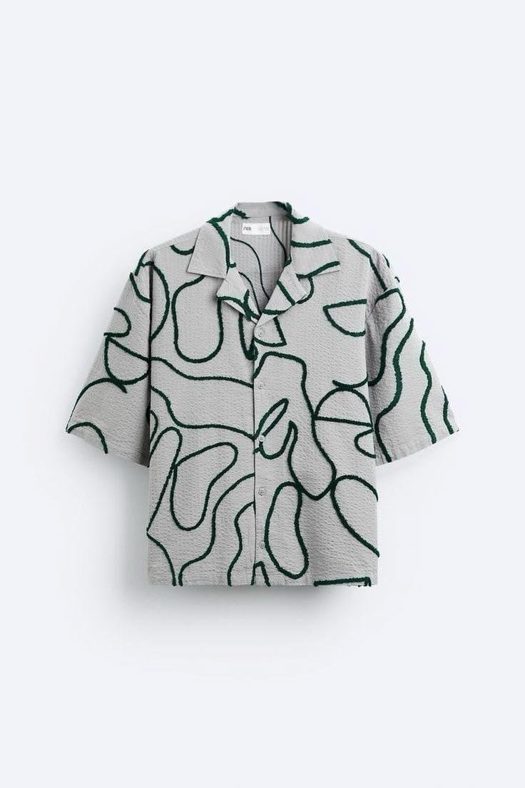 HUNK&HEROS Men’s Premium Embroidered Oversized Summer Shirt - Image 2