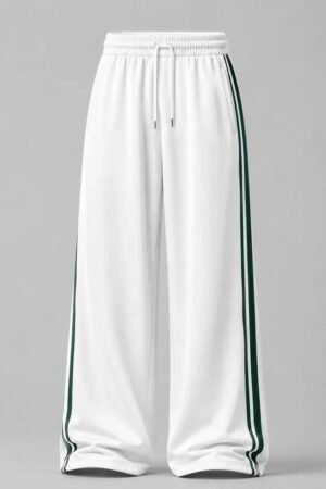 HUNK&HEROS Men’s Premium Cotton Side-Stripe Track Pants
