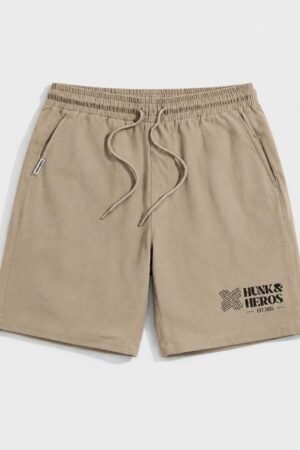 HUNK&HEROS Men’s Premium Cotton Casual Shorts